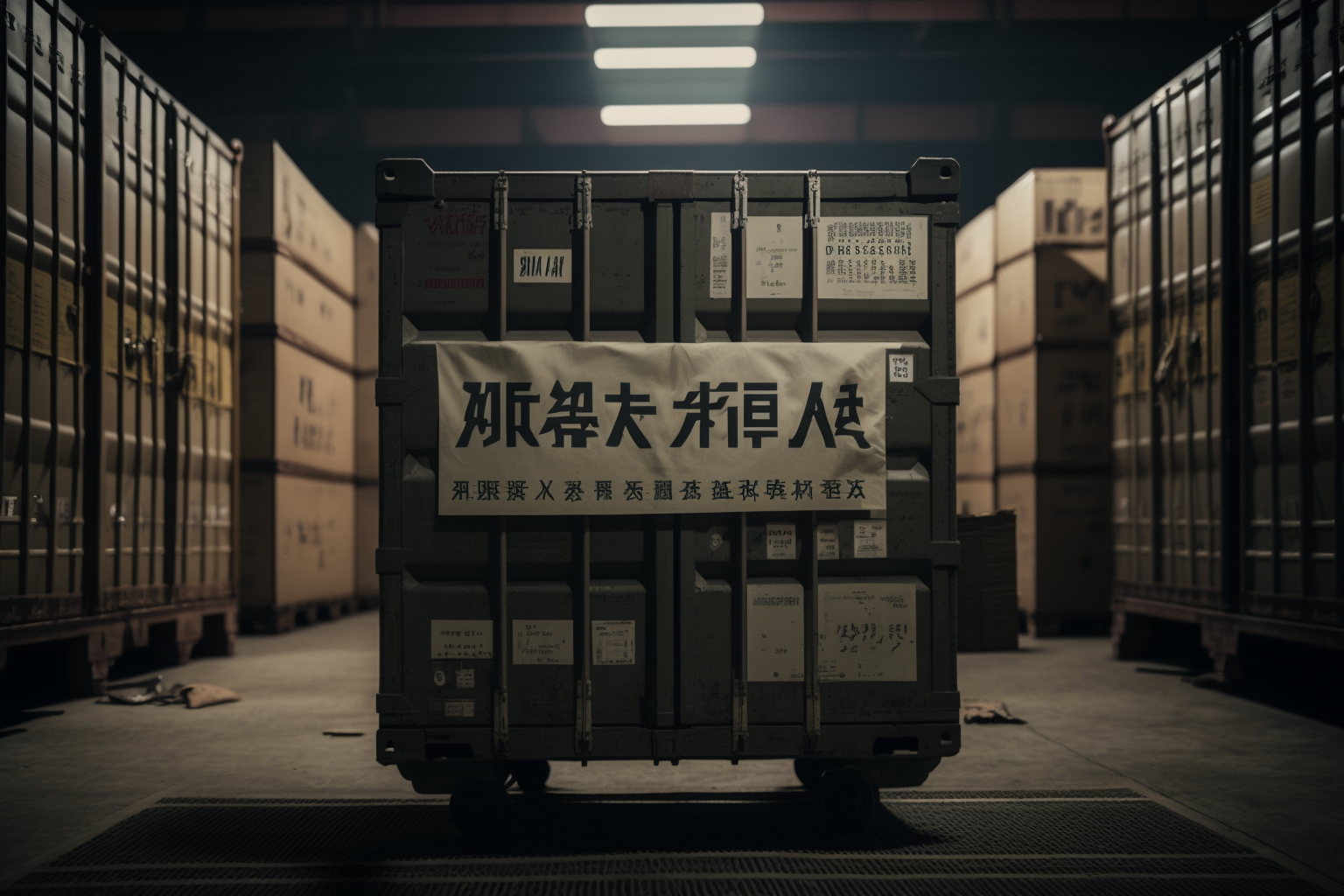 Cargo in a container